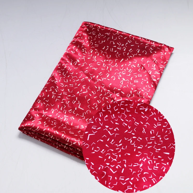 Meter glänzendes Futter, Pyjama, Robe, Hemd, Taschenmaterial, Musikdruck, Satin, Charmeuse-Stoff, Polyester, weich – Detail 30