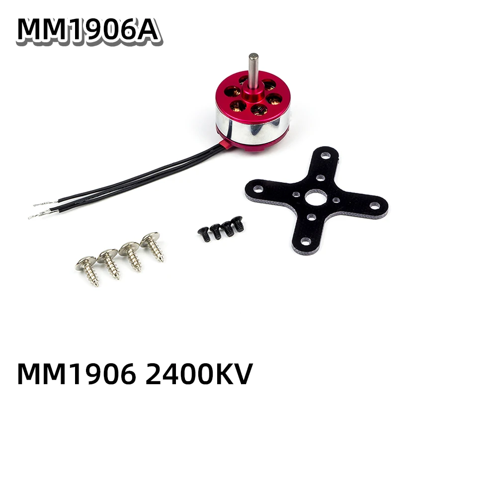 

AEORC Brushless Motor ADH300S 1906 2400KV 3.0mm Shaft Brushless Outrunner Motor for RC Aircraft Plane Airplane Multi-copter