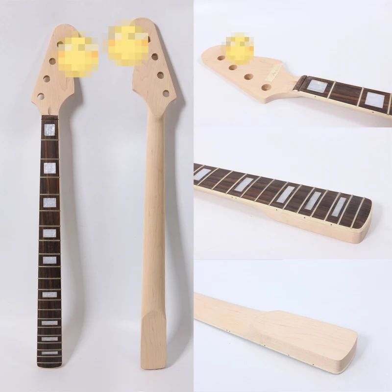 

B4 Electric bass Guitar Neck right Hand Maple Wood Rosewood Fretboard 20 Fret 34 Inch block inlay Inlaid DIY