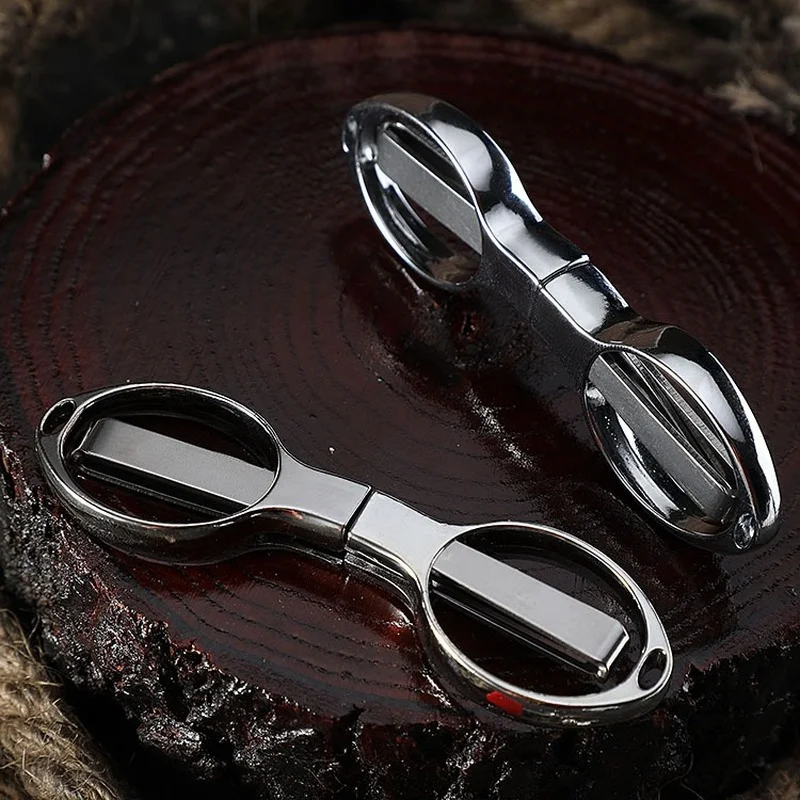 EDC Portable Small Stainless Steel Multifunctional Fishing Line Scissors Folding Scissors 8 Character Glasses Paper Cutter