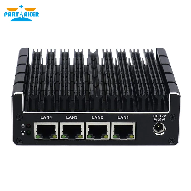 Intel AES-NI J3160 pfsense mini servidor nuc sin ventilador barebone firewall micro aparato con 4 gigabit lan