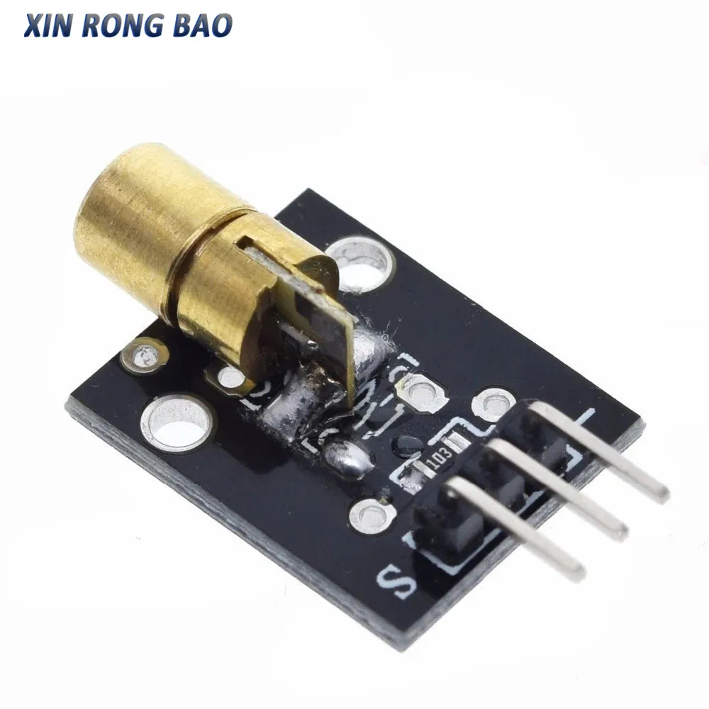 Módulo transmissor laser KY-008 650nm com módulo sensor laser Kit de módulo receptor laser de tubo não modulador