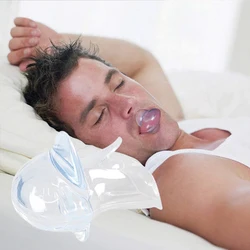 5pcs/5box Silicone Anti-Snoring Tongue Retaining Device Quite Sleep Breathing Snore Saver Bruxism Solution Stop Snoring Aid