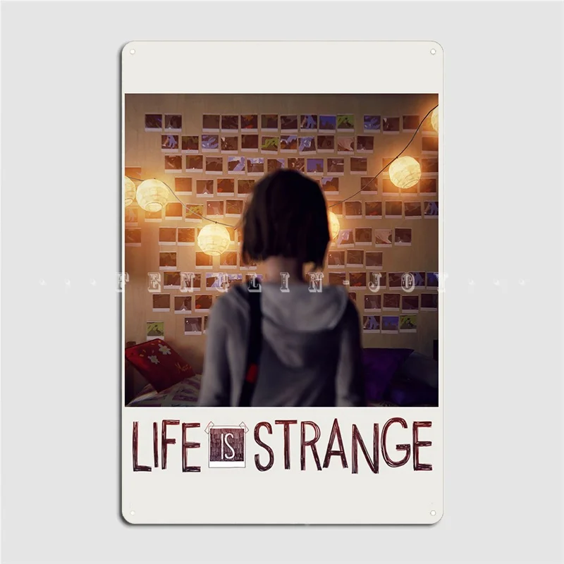 Life Is Strange Polaroids Metal Sign Plaques Cinema Living Room Cave pub Classic Tin sign Poster