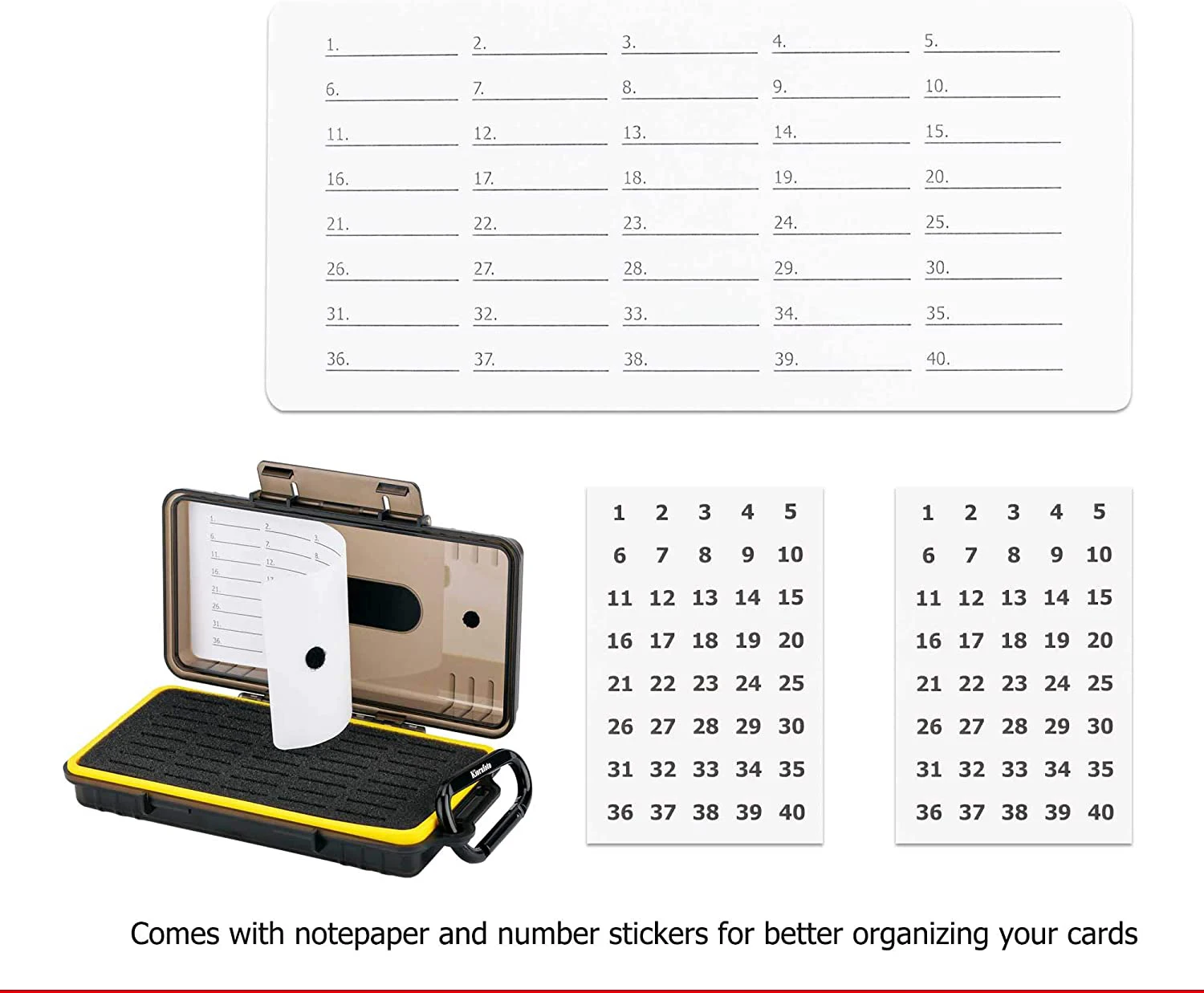 Étui de rangement pour cartes mémoire, support pour cartes de jeu, 40 emplacements, SD, SDHC, SDXC, Cfexpress, Type A, Sony, PSV, PS Vita, Nintendo