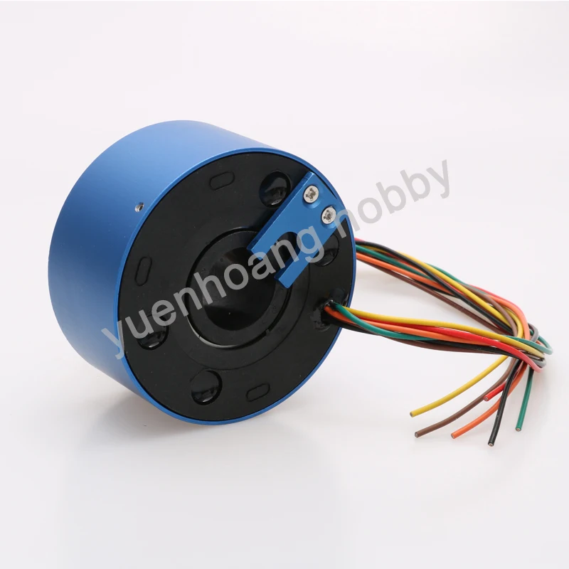 1PCS 10A 2/4/6/12CH Standard Hollow Shaft Slip Ring Conductive Integrated 12.7mm/25.4mm Through Hole Slipring Rotary Connector