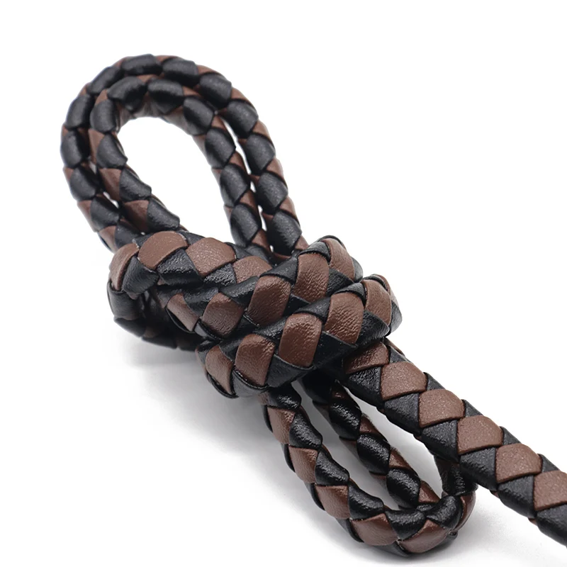 0.5/1meter Vintage Brown Black 12mm Width Flat Genuine Leather Cords for DIY Leather Bracelet Jewelry Making Findings Wholesale