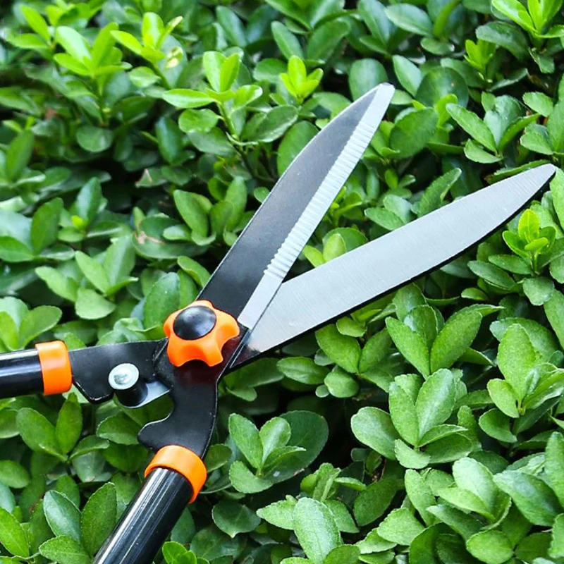 Hedge Shear Fence Shear Long Handle Garden Pruning Shears Anvil Tree Lawn Cutter Flower Branches Grass Trimmer home Hand Too