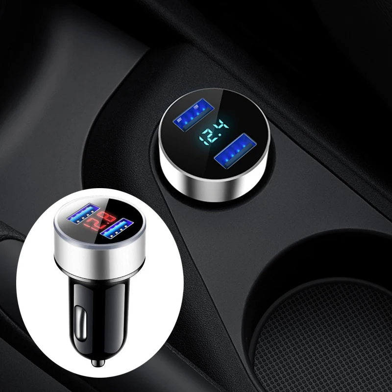 Dual USB 3.1A Universal car charger LED display for Chevrolet Cruze TRAX Aveo Lova Sail EPICA Captiva Malibu Volt Camaro Cobalt