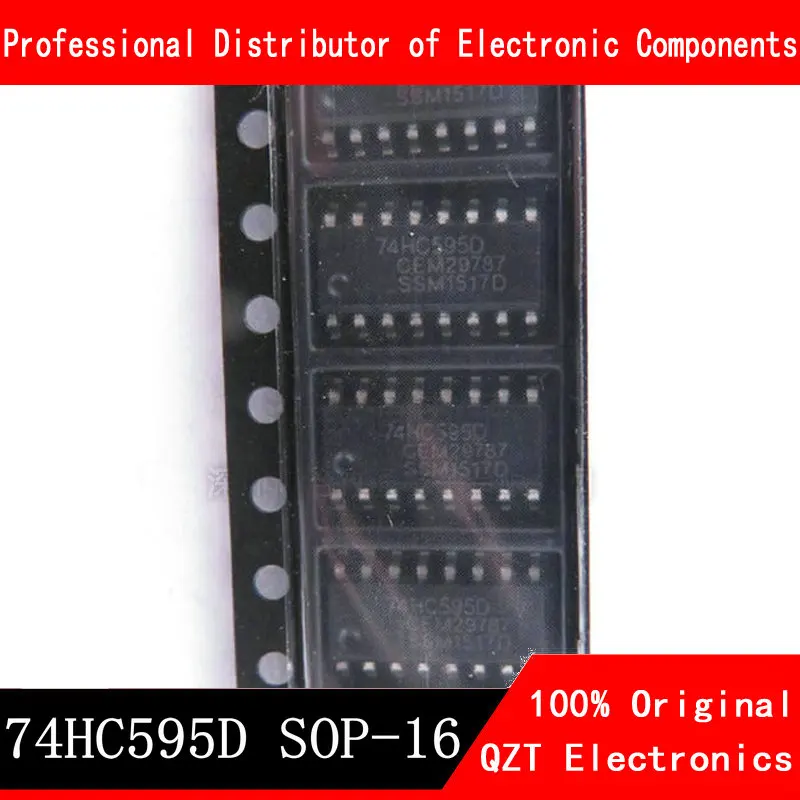 

10PCS 74HC595 SOP16 74HC595D SOP SN74HC595D SOP-16 SMD new and original IC Chipset