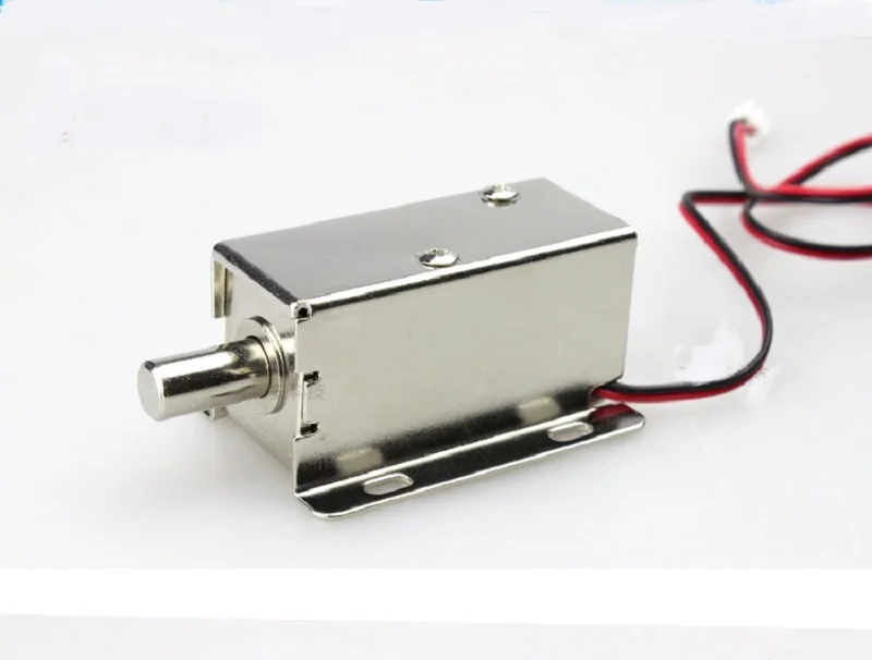 DC 12V 24V Electronic Small Cabinet Lock Drawer Round Spring Bolt Solenoid Latch