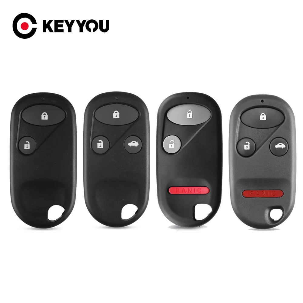 KEYYOU For HONDA Civic CRV Accord Jazz 2003 2004 2005 2006 2007 2008 2009 2010 2011 Remote Car Key Shell Fob Case 2/3/4 Button