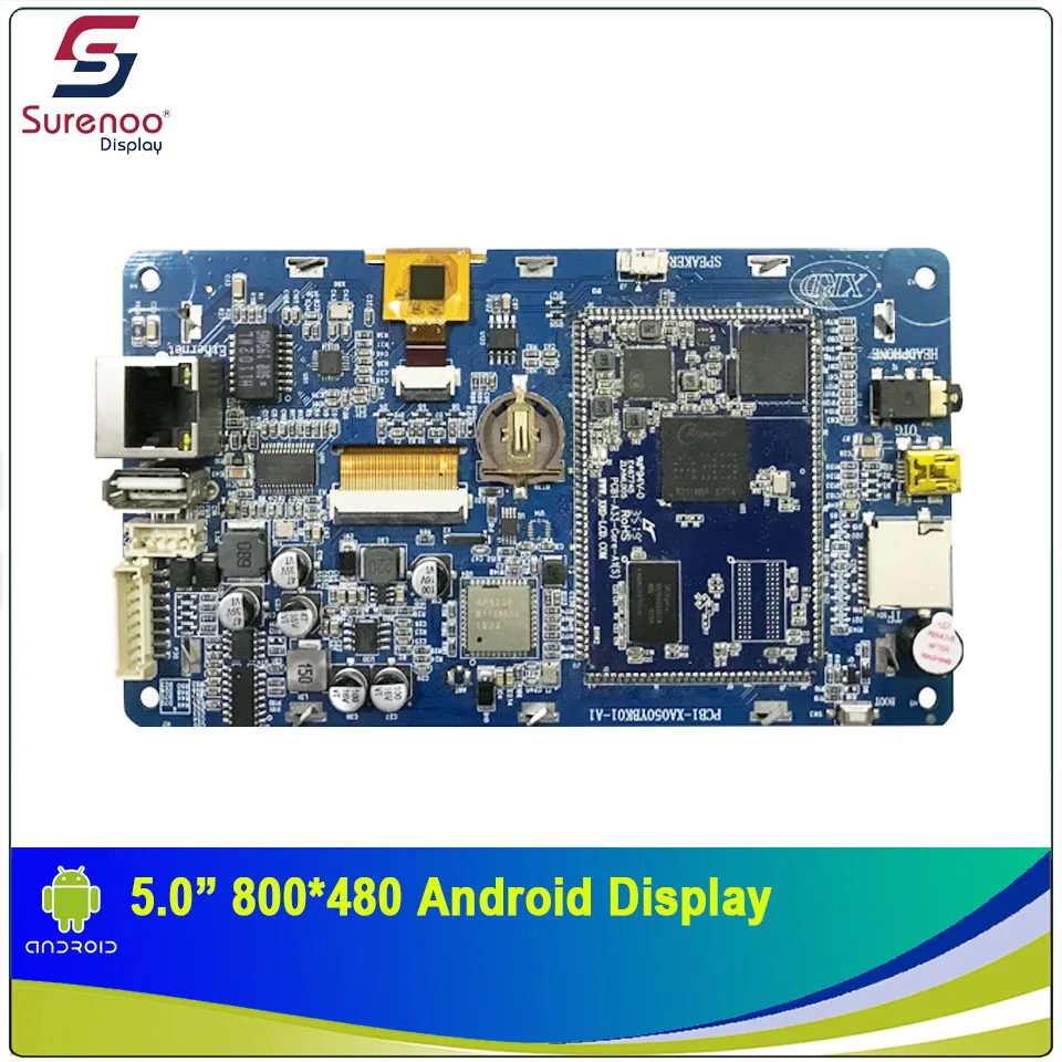 5.0 "800X480 Android Industrie Grade WIFI IPS TFT LCD Modul Display mit w/ Multi-Kapazitive Touch panel