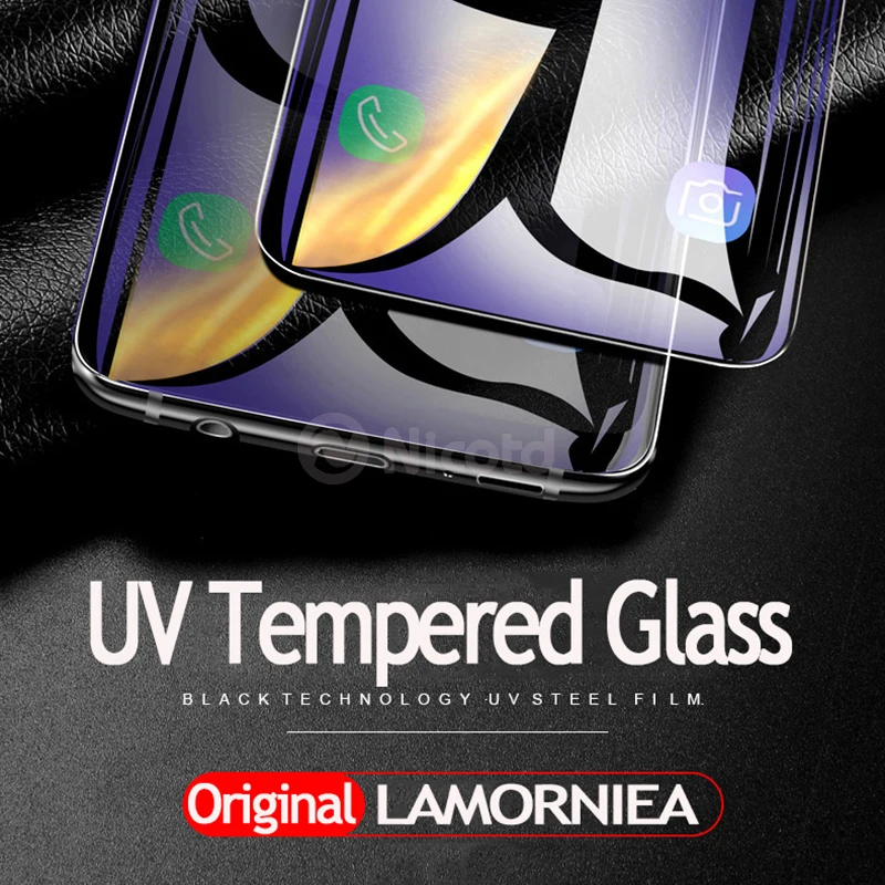 UV Tempered Glass Film For Samsung Note 9 S10 Full Liquid Glue Screen Protector For Samsung Galaxy S8 S9 Plus S7 Edge Note 8 S10
