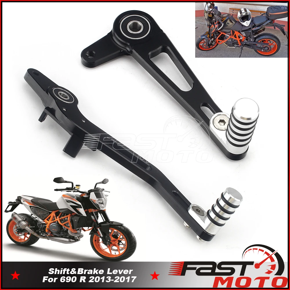 

Motorcycle Gear Shift Lever & Brake Levers For 690 R 2013-2017 2014 2015 2016 Left Right Side Foot Shifter Change Pedal