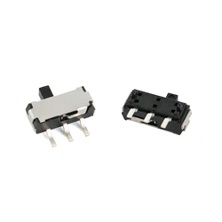 10Pcs Toggle Switch 9*3.5*3.5mm 3 Feet 2 Gears, Handle Length 2MM Side Patch Slide Switch