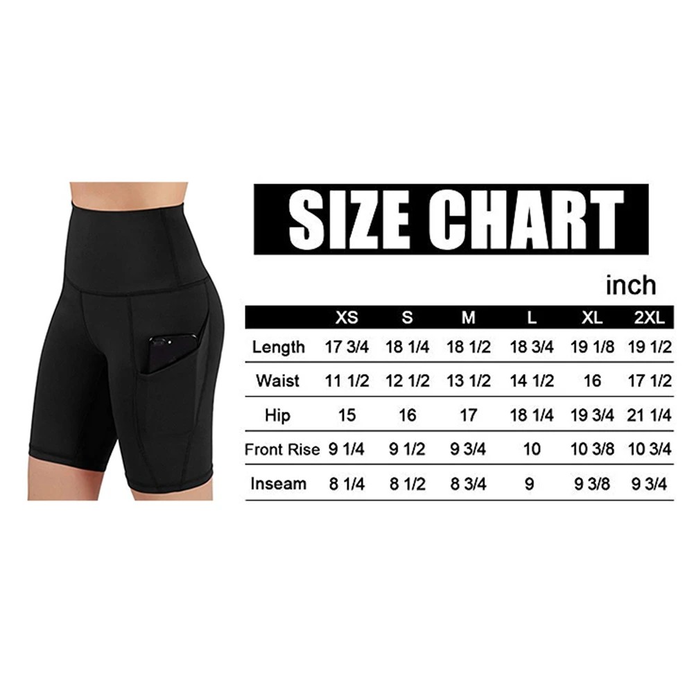 Women Gym Shorts Women High Waist Lifting Push Up Tight Sports Leggings Phone Pocket Jogging Running Fitness Yoga Shorts Pant