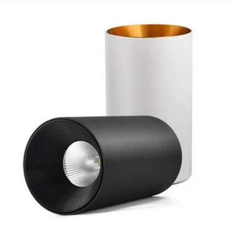  10pcs LED Lights For Home COB Downlight Gold Reflector 15W Surface Mounted LED Ceiling Kitchen Lamp Spot Light AC85-265V