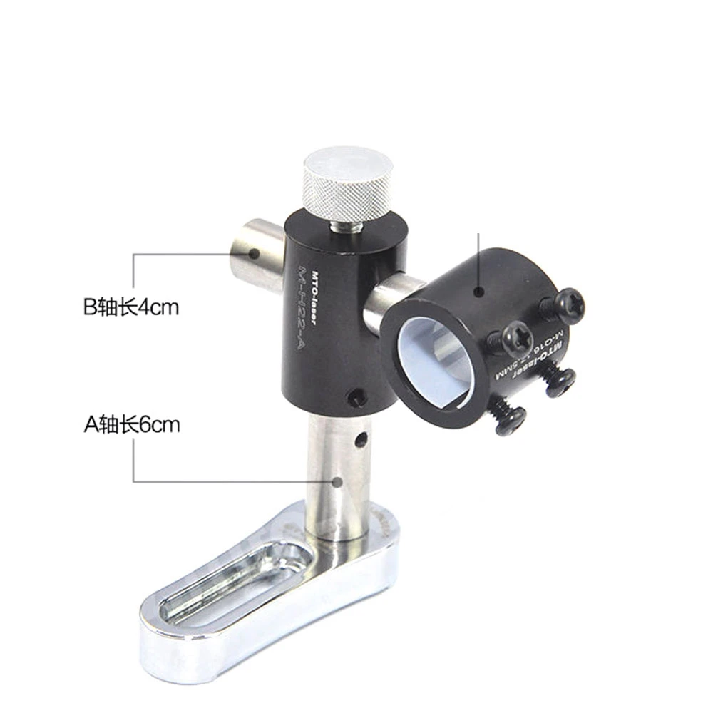 Braçadeira de suporte de 2 eixos de 13,5 mm para módulo laser de 12 mm e 13 mm de diâmetro, localizador de suporte de tocha, dissipador de calor