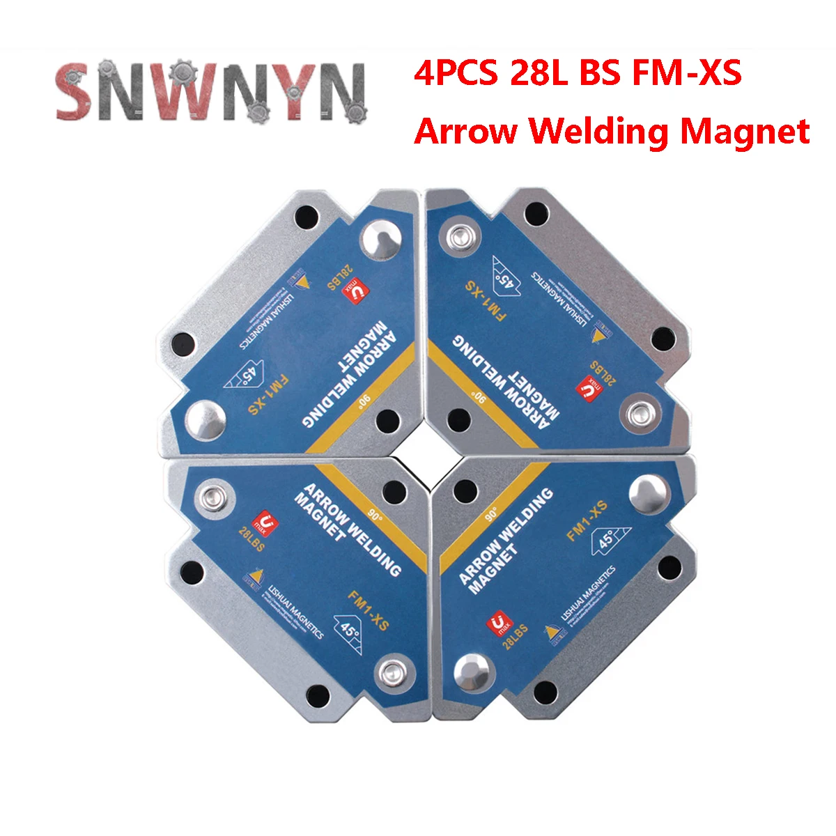 4pcs Magnetic Welding Holders Multi-angle Solder Arrow Magnet Weld Fixer Positioner Locator Holding Auxiliary Locator  Tools