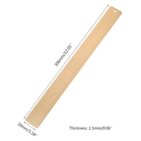 30cm Brass Straight Ruler School Office Supplies Kids Gift Measure Tool for students Boys Girls