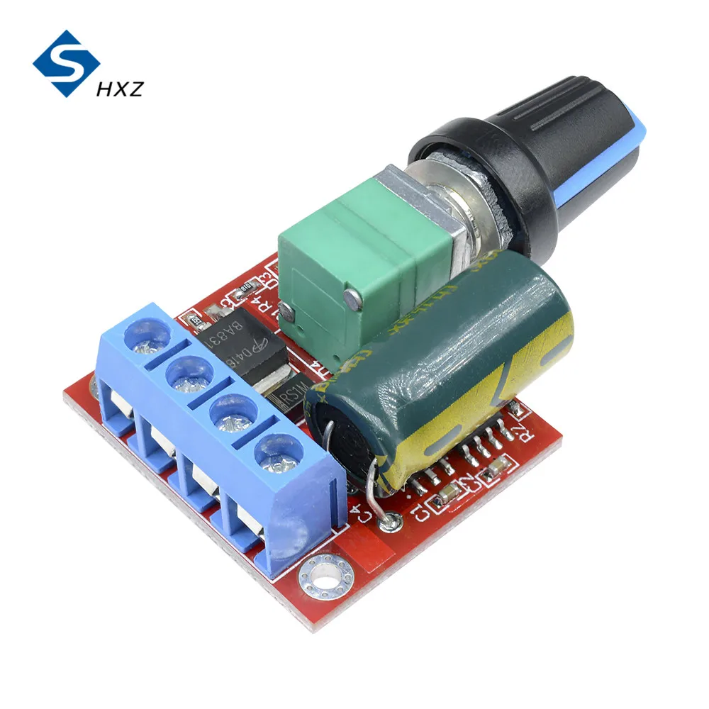 5A 90W DC Motor Speed Controller Module DC-DC 4.5V-35V Adjustable 20khz PWM Speed Regulator 12V Control Governor Switch 24V