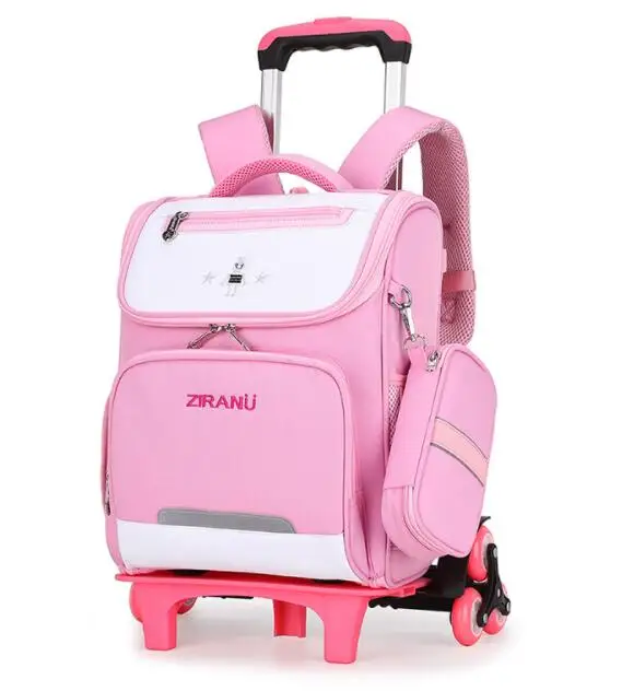 Japan school bags on wheels School Rolling backpack for boys Wheeled Backpack for school kids school trolley Bags orthopedic