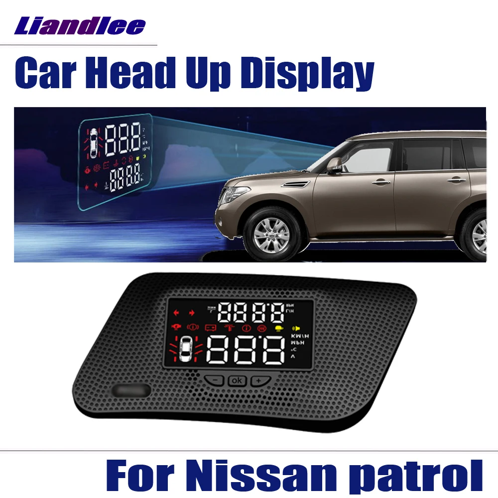 Car Electronic Accessories HUD Head Up Display For Nissan Armada/Patrol Y62 2016-2023 Safe Driving Windshield Projector