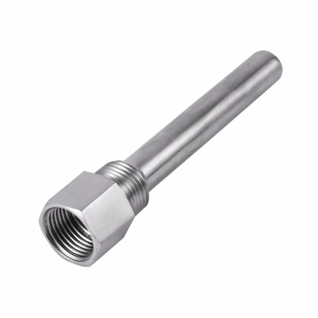 Temperature gauge shell 1/2NPT SS304 Thermowell For PT100 Thermocouple