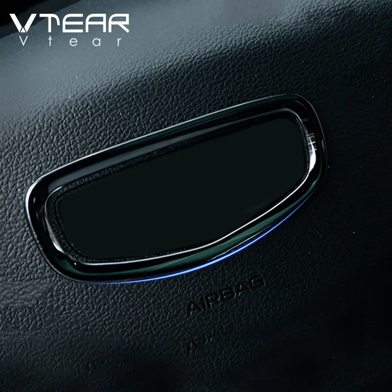 Vtear For Geely Coolray SX11 BelGee X50 interior steering wheel frame Mouldings trim cover Sequin car styling accessories parts