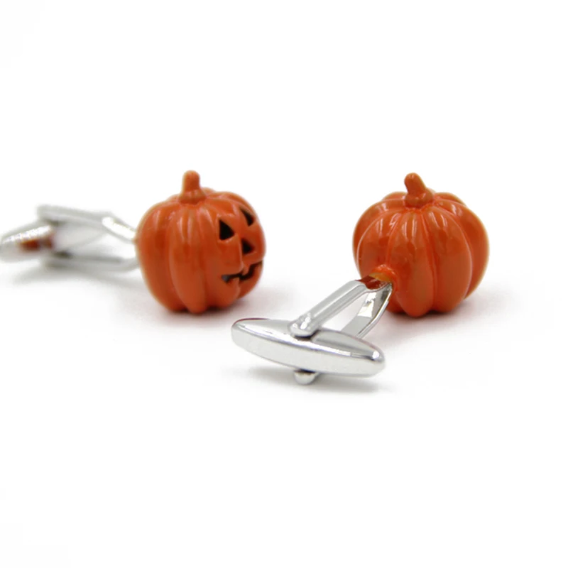 WHOLESALE Men's Fashion Christmas Cufflinks Cuff Links High Quality Luxury Halloween Pumpkin Style Jewelry for Mens Shirts