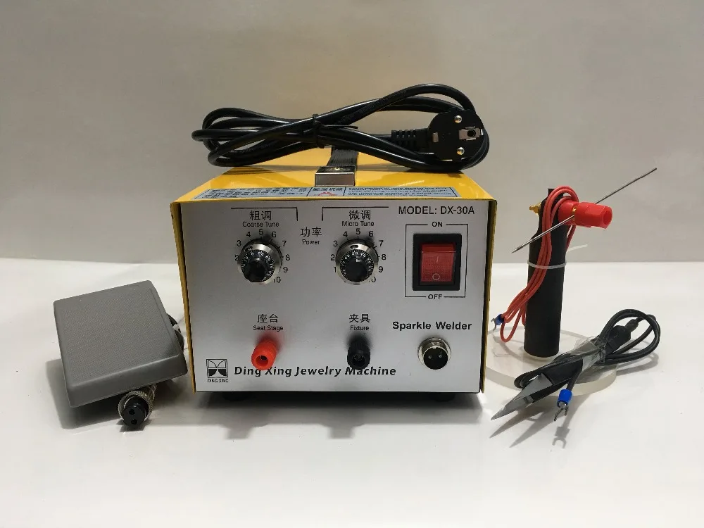 

DX-30A spot welding Good Pulse Spot Welder 200W Jewelry Welding Machine Gold Silver Platinum 110v/220v