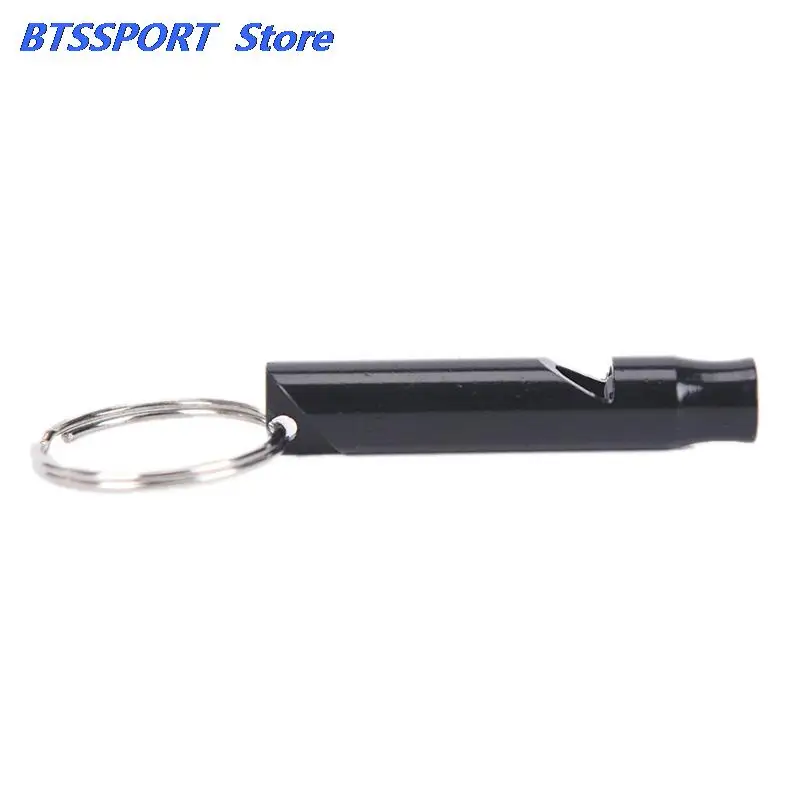 1Pcs Outdoor Metal Multifunction Whistle Pendant With Keychain Keyring For Outdoor Survival Emergency Mini size whistles