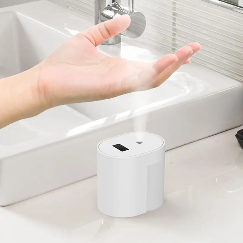 Tự Động Cồn Sát Khuẩn Máy Phun Sương Mini Cảm Ứng Hồng Ngoại Touchless Rửa Tay Diệt Khuẩn Đựng Di Động Máy Tiệt Trùng