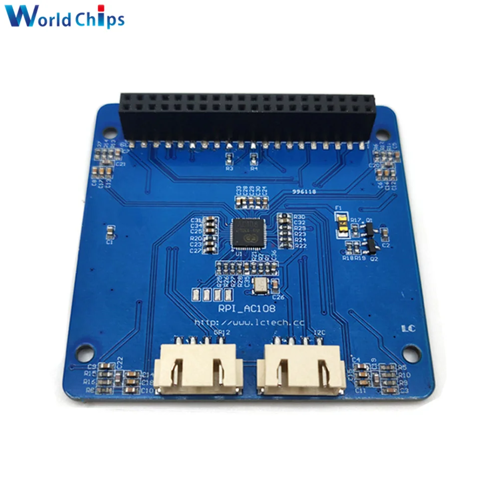 Imagem -02 - Módulo Decodificador de Áudio Ac108 Placa de Som Reconhecimento I2c Interface Iic 3.3v 5v para Raspberry pi Zero Zero w 2b 3b 3b Mais 4