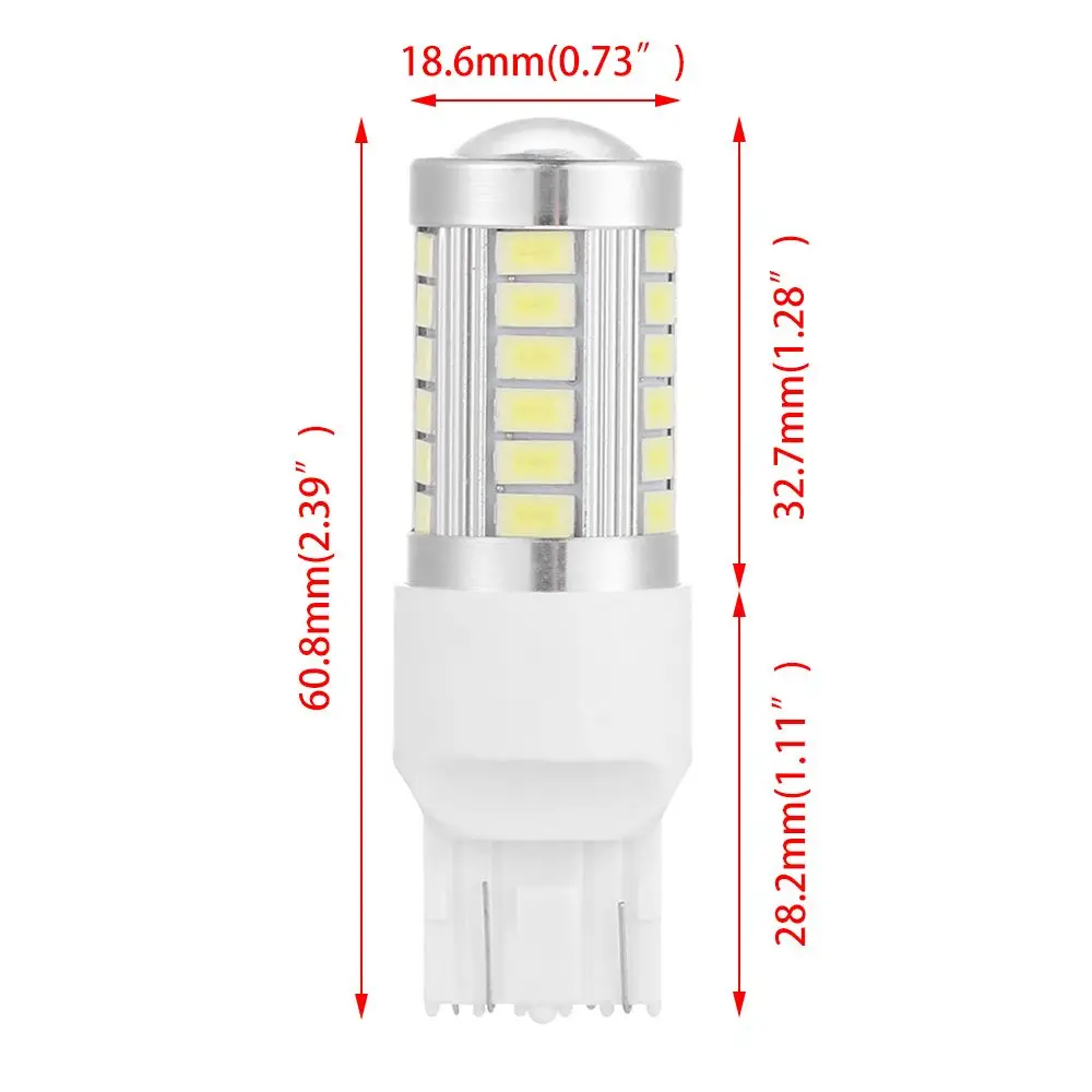 Brake 5730 Turn Signal T20 W21/5W 7443 Car Backup Reverse Light LED Bulbs 33SMD