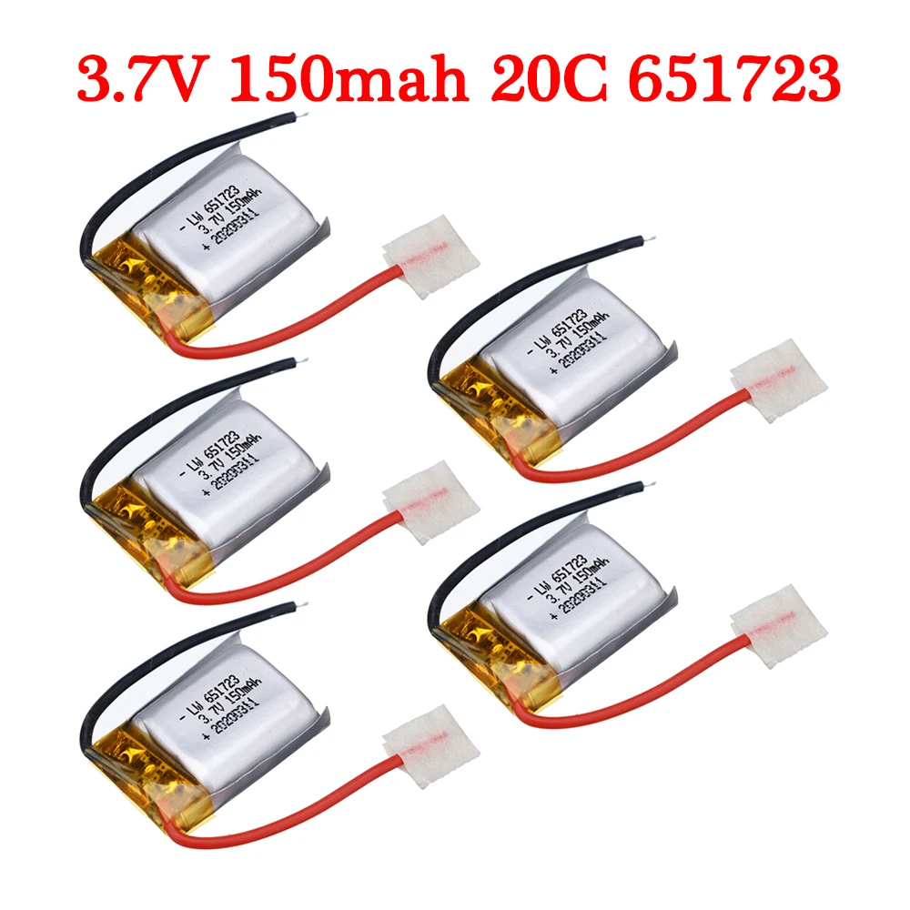 5 pcs/set 3.7V 150mAh Lipo battery for Syma S105 S107 S107G S109 S111 MJXRC s977/s009 Wltoy v319 RC Helicopter Drone Spare Parts