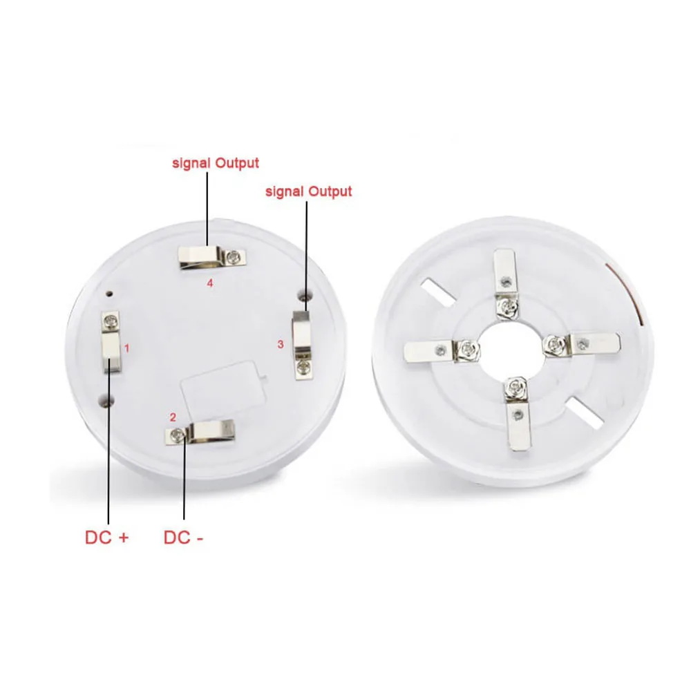 Проводной детектор дыма, сигнализация о дыме, проводной детектор дыма с дымовой сигнализацией DC9 ~ 35 В с реле