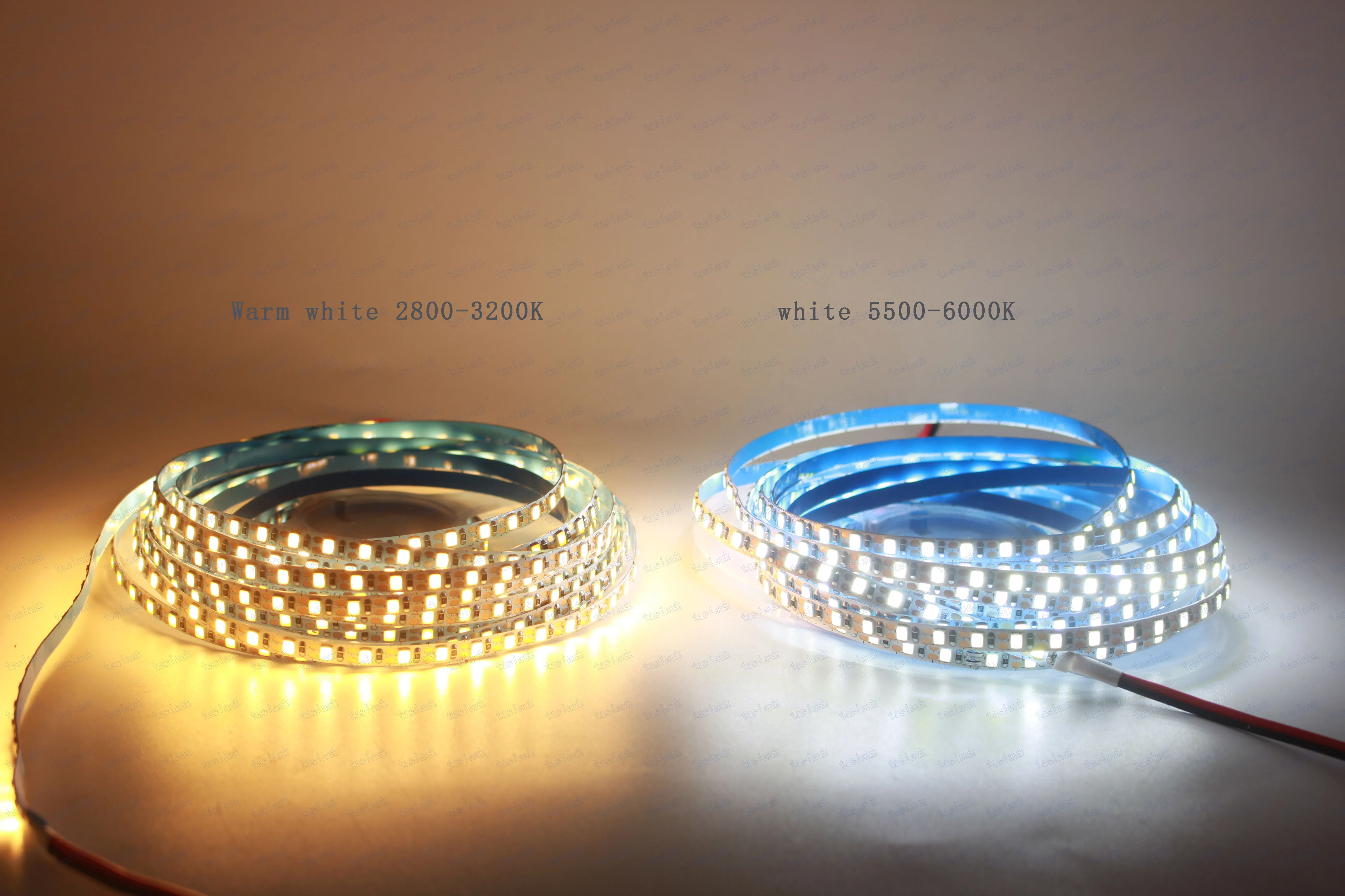 5MM PCB Width 5V 12V 24V 5M IP20 Not waterproof  2835SMD 120Led/m  Led Strip,White/Warm White Adjustable Led Light DC12V