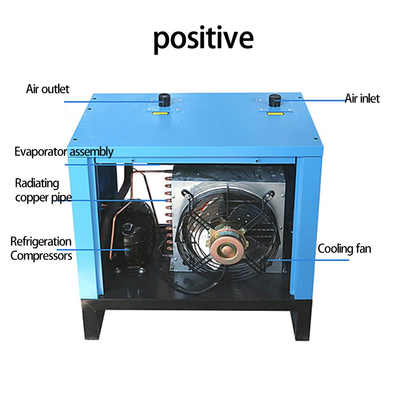 Refrigeration Dryer 1.5 Cubic Meters With Filter Air Compressor Compressed Air Cold Dryer Drying Equipment Air Compressor