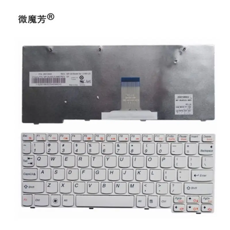 

NEW US laptop Keyboard For Lenovo U160 U165 S200 S205 laptop white BLACK keyboard