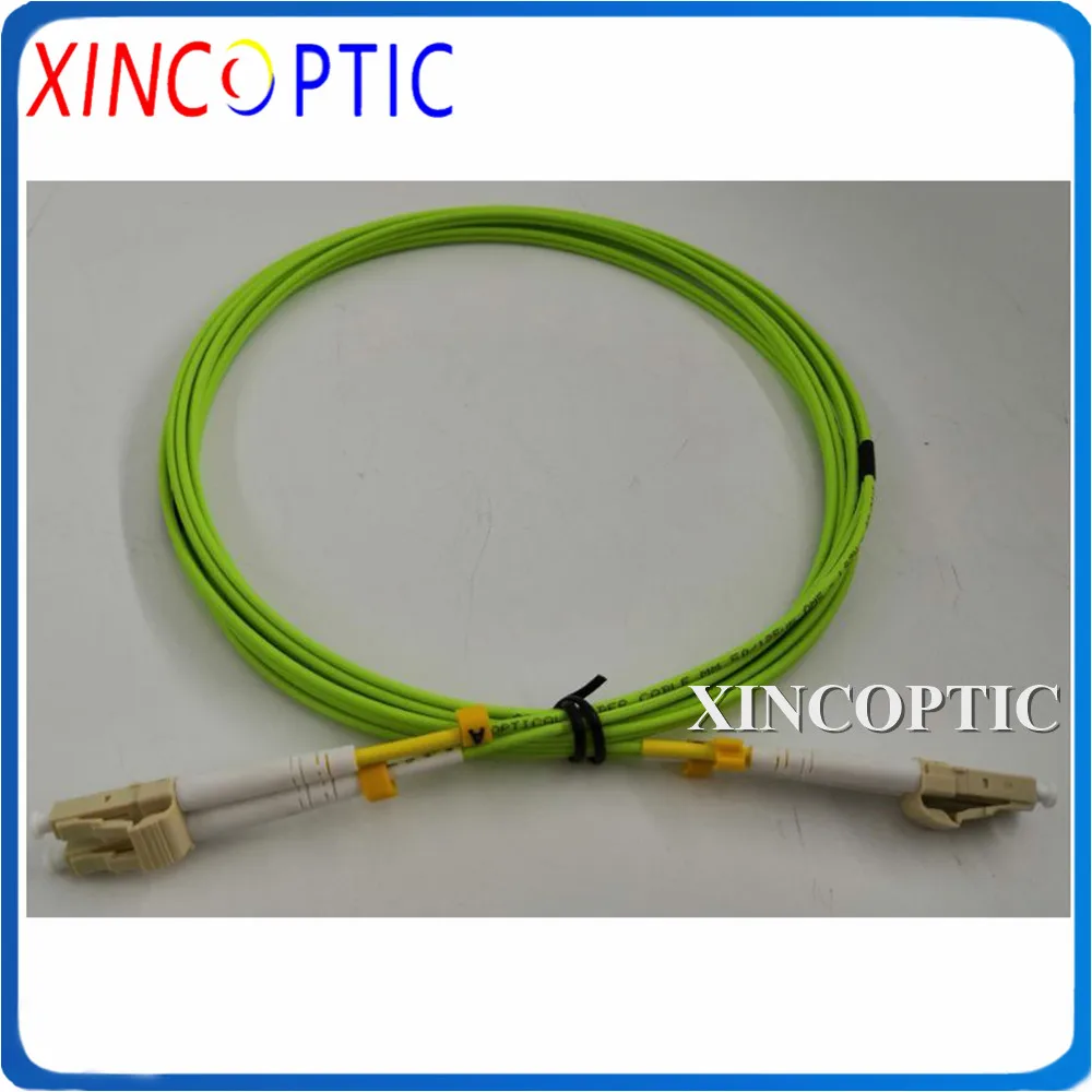 

10Pcs 4M 40/100G LC/ST/FC/SCUPC Multimode MM OM5 50/125 Duplex 3.0MM Dual Fiber Optical Patch Cord Jumper Green Cable Connector