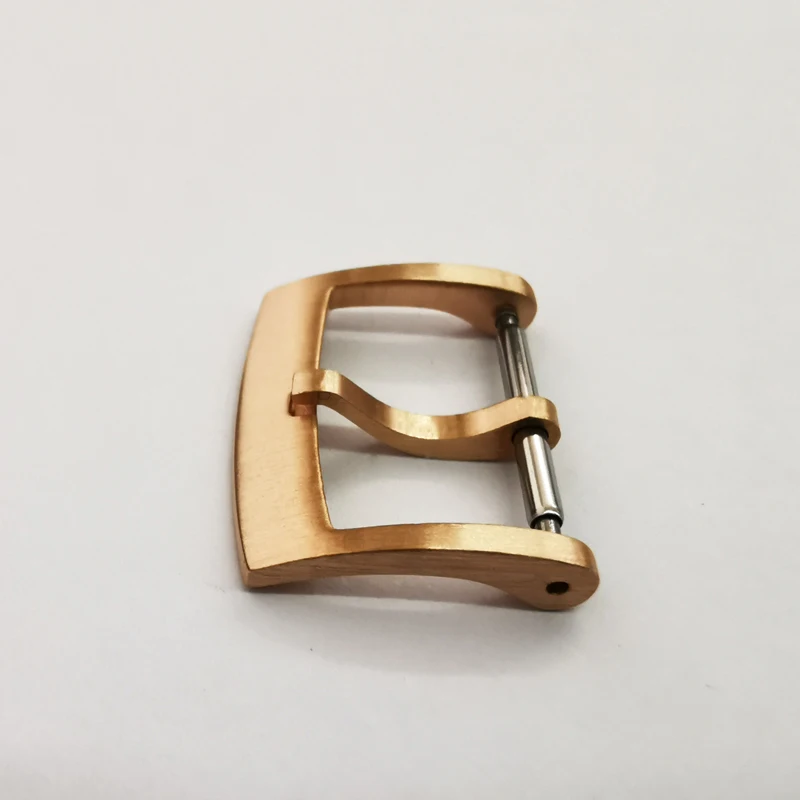 Cronos Solid Bronze CuSn Tongue Buckle Watch Parts Fully Brushed 18 20 22 mm 2.0 with Spring B