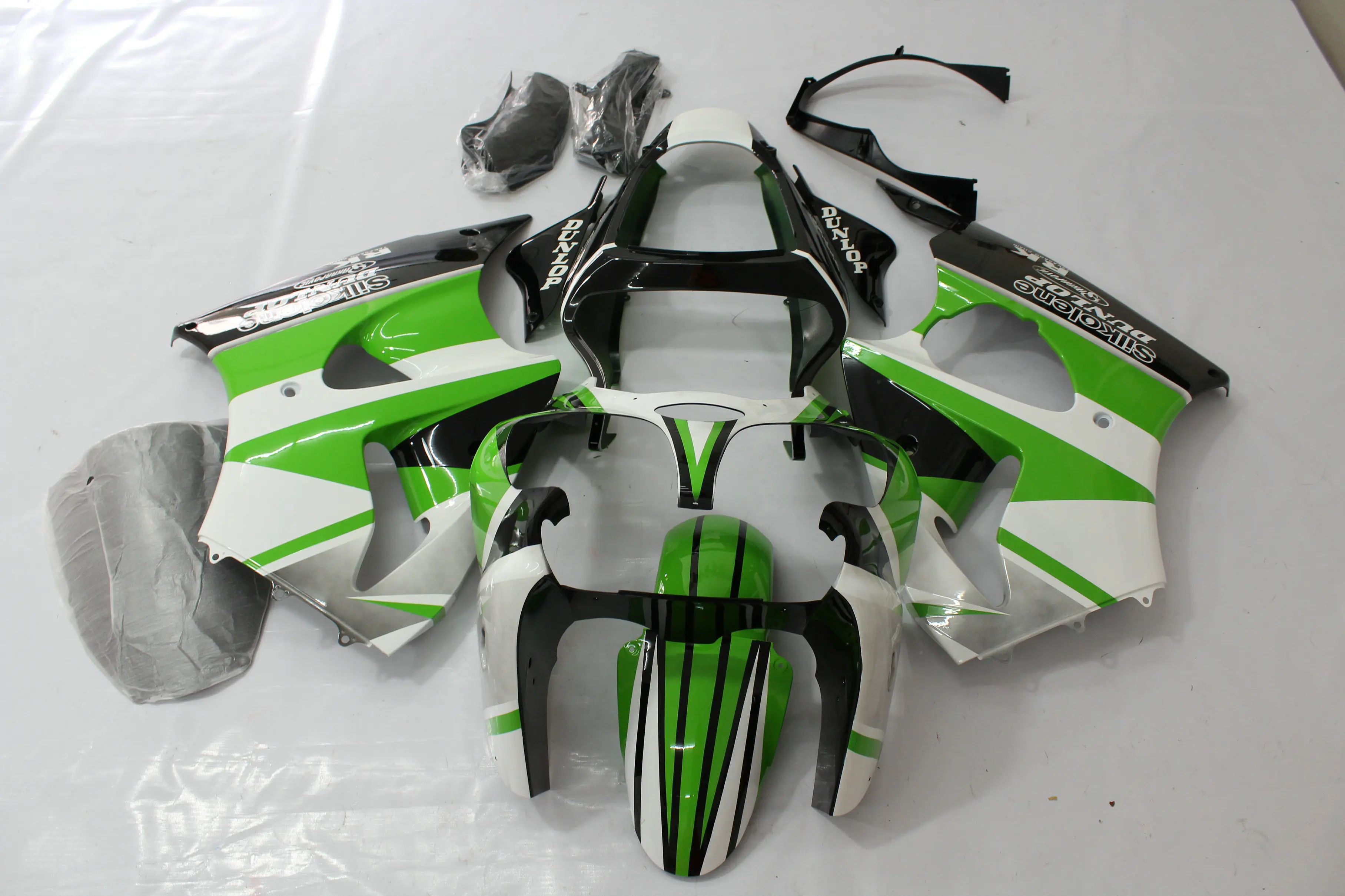 New Injection mold ABS Fairing kit for Kawasaki ninj ZX6R 636 ZZR600 600cc 2001 2002 2000 00 01 02 fairings set green black