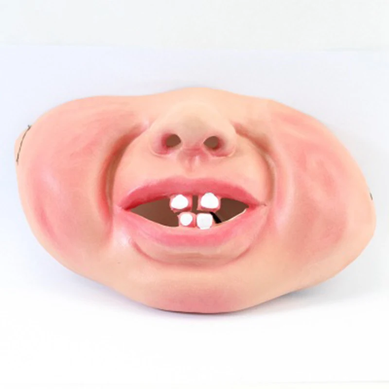 YOMDID Funny Adult Party Mask Latex Clown Cosplay Half Face Horrible Scary Masks Masquerade Halloween Gift Decorations