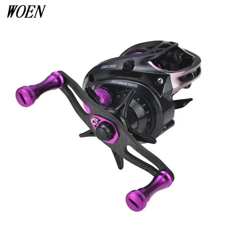 

WOEN Lightweight Micro Baitcast Reel GBC200 Sea fishing Luya fishing reel 5KG magnetic brake Speed ratio 6.5:1