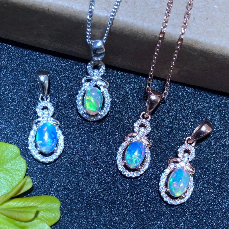fireworks shining Opal Pendant for Necklace of women jewelry 925 Silver,Certified  natural gem birthday christs gift style