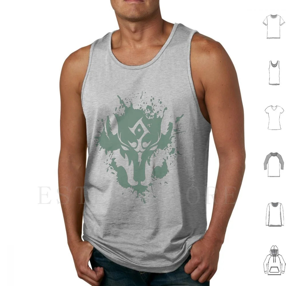 Wolf Link Blue Eyed Beast V2 camisetas sin mangas chaleco sin mangas Wolf Link Twilight Princess videojuegos animales Animal leyenda