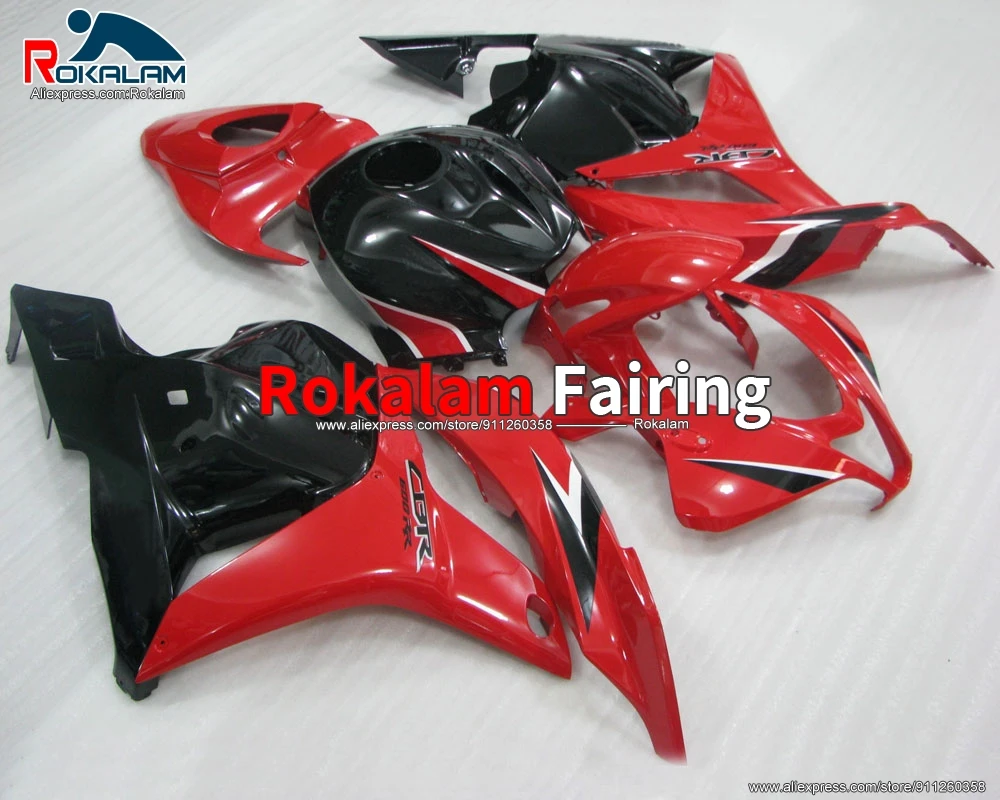 

Комплект кузова для Honda CBR600RR F5 2009 2012 CBR 600RR 2010 CBR600 RR 2011, черный, красный обтекатели мотоцикла (литье под давлением)