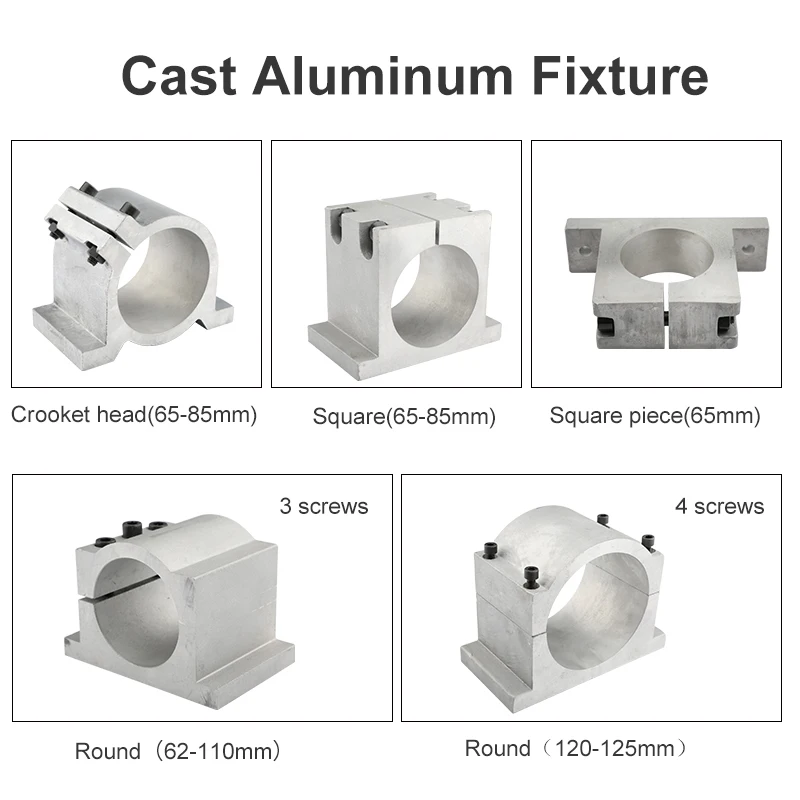 CNC Engraving And Milling Machine Diameter 65mm 80mm 85mm 100mm 125mm Spindle Mounting Bracket Fixed Seat Milling Cutter Fixture